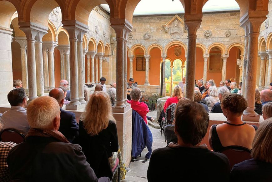 people in a cathedral